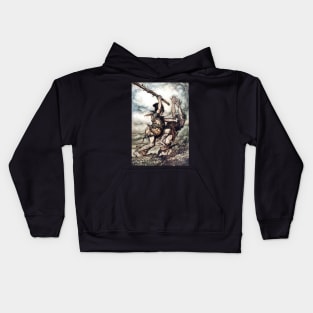 Fafnir Kills Fasolt - The Rhinegold and the Valkyries - Arthur Rackham Kids Hoodie